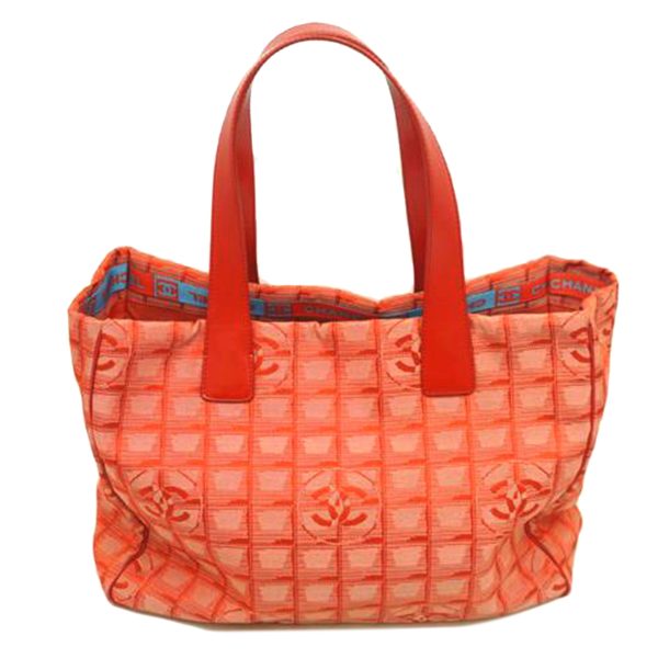 70733 1 Chanel New Travel Line Tote MM Red