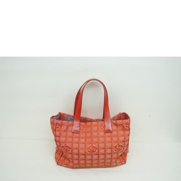 70733 2 Chanel New Travel Line Tote MM Red