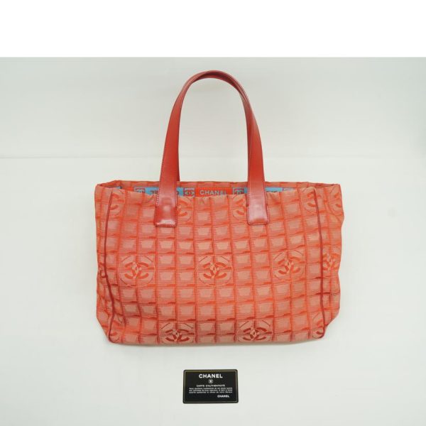 70733 6 Chanel New Travel Line Tote MM Red