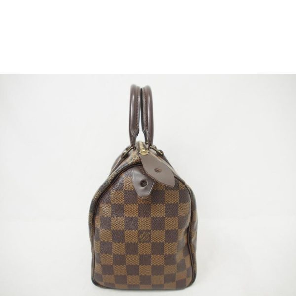 70734 4 Louis Vuitton Speedy 25 Damier Ebene Bag Brown