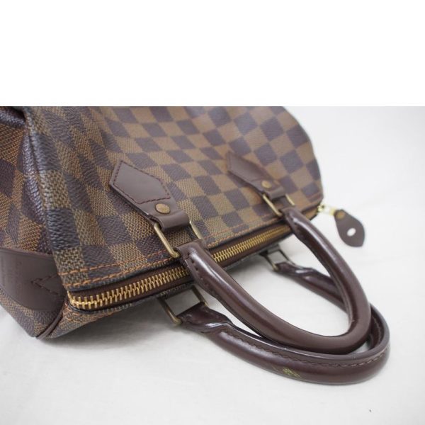 70734 5 Louis Vuitton Speedy 25 Damier Ebene Bag Brown