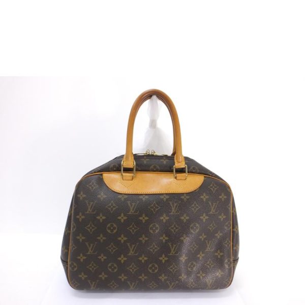 70744 2 Louis Vuitton Deauville Monogram Canvas Bag Brown