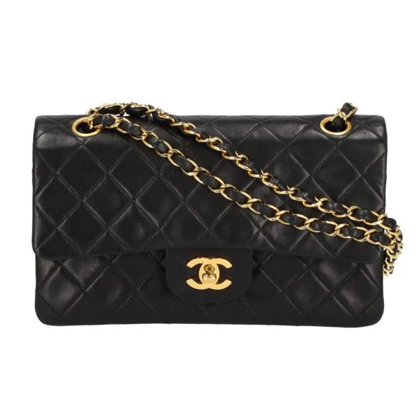 70768 1 Chanel Matelasse 23W Flap Chain Shoulder Bag Black