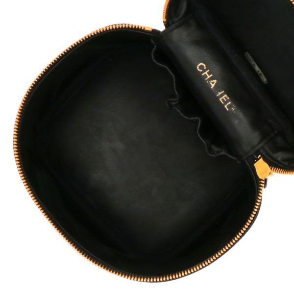 70775 5 Chanel Vanity Bag Caviar Skin Black