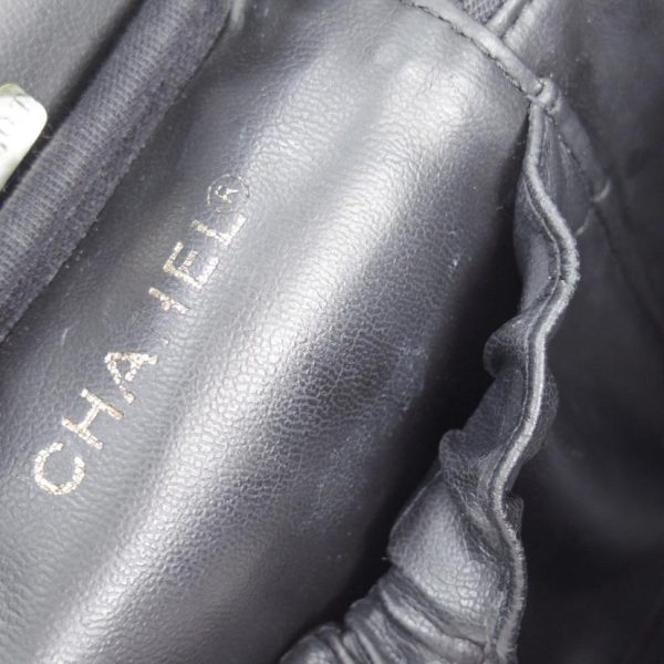 70775 9 Chanel Vanity Bag Caviar Skin Black