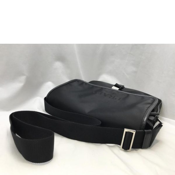 70805 5 Prada Nylon Shoulder Bag Black