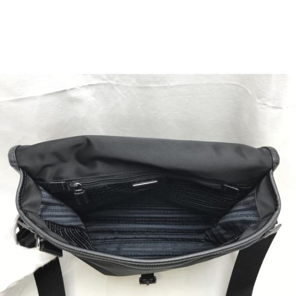 70805 7 Prada Nylon Shoulder Bag Black