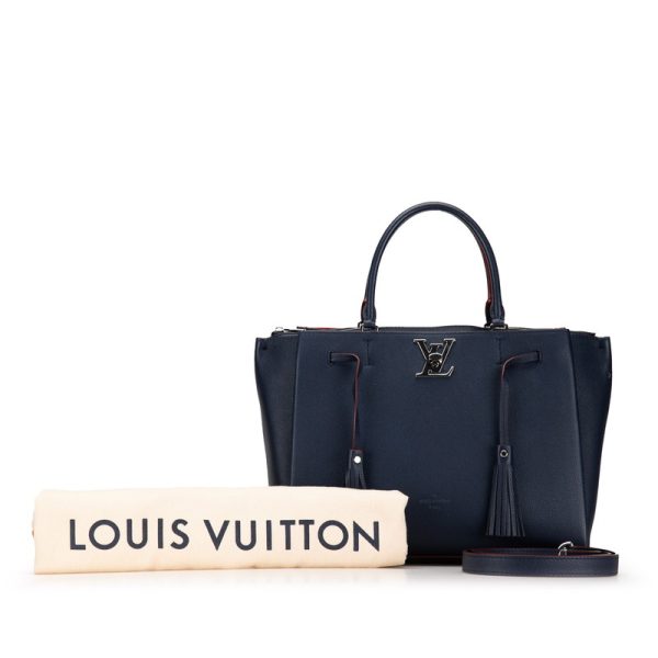 70807twpe6pjkyhs 15 Louis Vuitton LockMe Shoulder Bag 2WAY Marine Rouge Blue