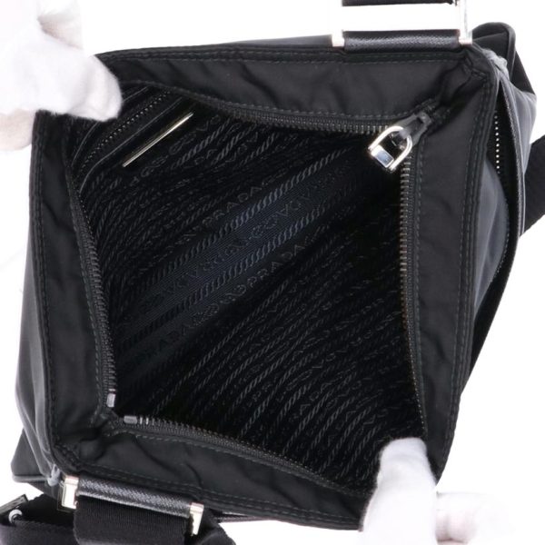 70812 5 Prada Nylon Shoulder Bag Black