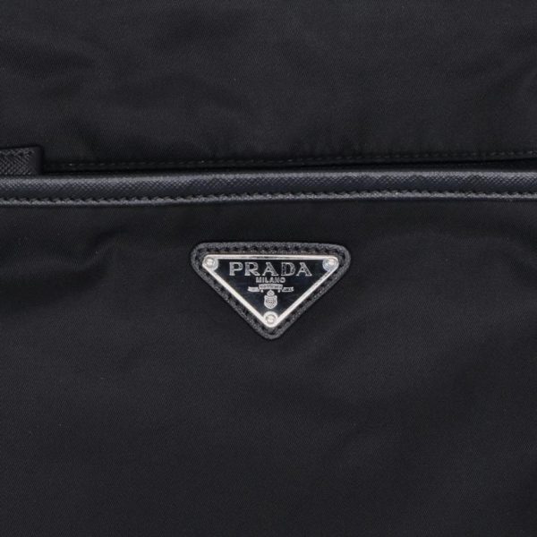 70812 8 Prada Nylon Shoulder Bag Black