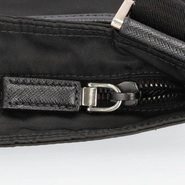 70812 9 Prada Nylon Shoulder Bag Black