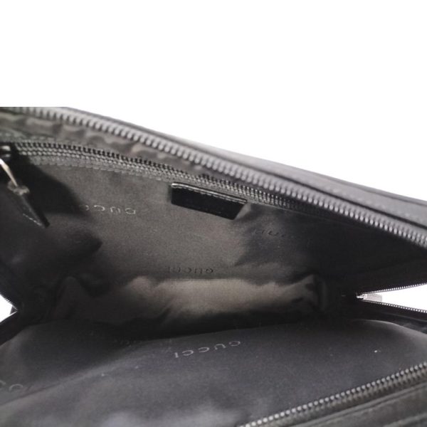 70830 5 Gucci Nylon Shoulder Bag Black