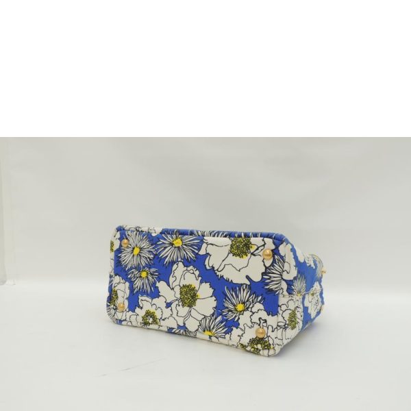 70841 3 PRADA Shoulder Canapa Mini Tote Bag Floral