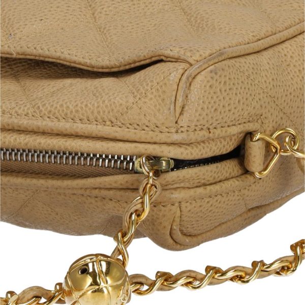 70857 9 Chanel Matelasse Shoulder Bag with Ball Charm Black