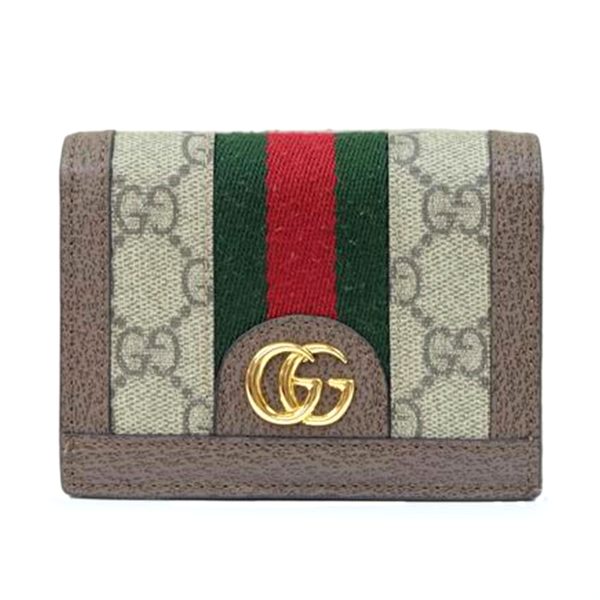 70866 1 Gucci Ophidia GG Compact Wallet Beige