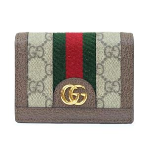 70866 1 Gucci Dionysus Trifold Wallet GG Supreme Brown