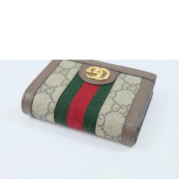 70866 3 Gucci Ophidia GG Compact Wallet Beige