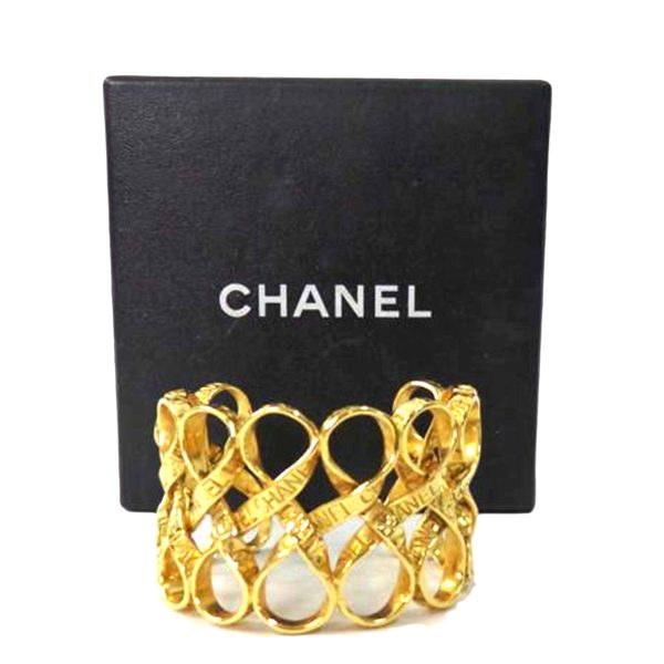 70869 1 Chanel Logo Bangle Bag Gold