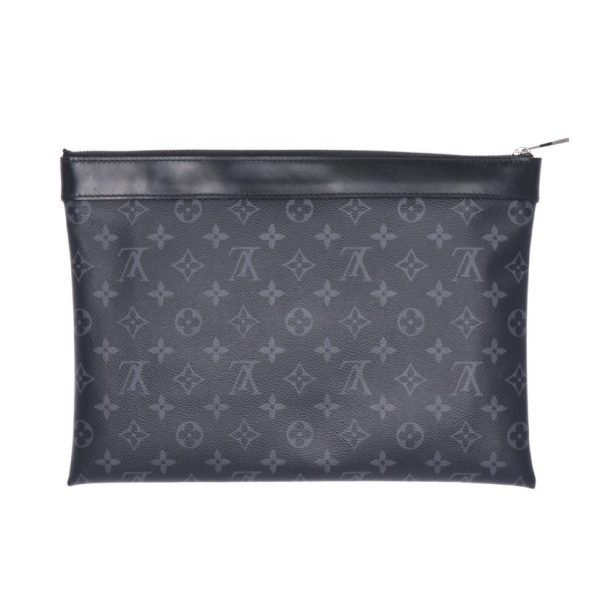 70874 2 Louis Vuitton Pochette Discovery Monogram Bag Black