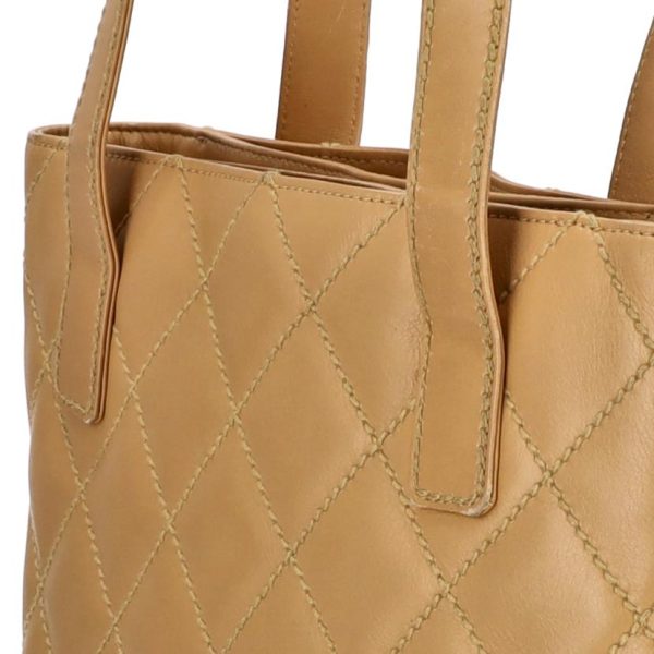 70884 7 Chanel Wild Stitch Tote Beige