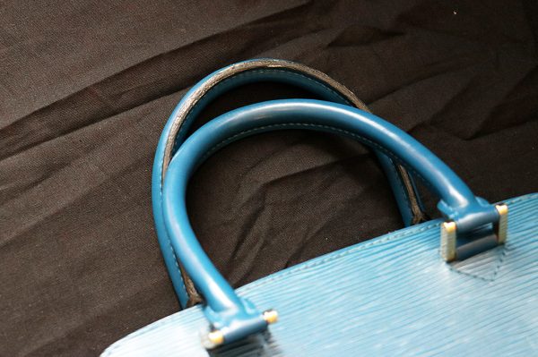 7089 6 Louis Vuitton Epi Pont Neuf Hand Bag Blue