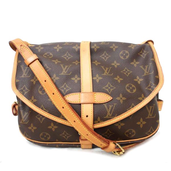 70895 1 Louis Vuitton Saumur 30 Monogram Bag Brown