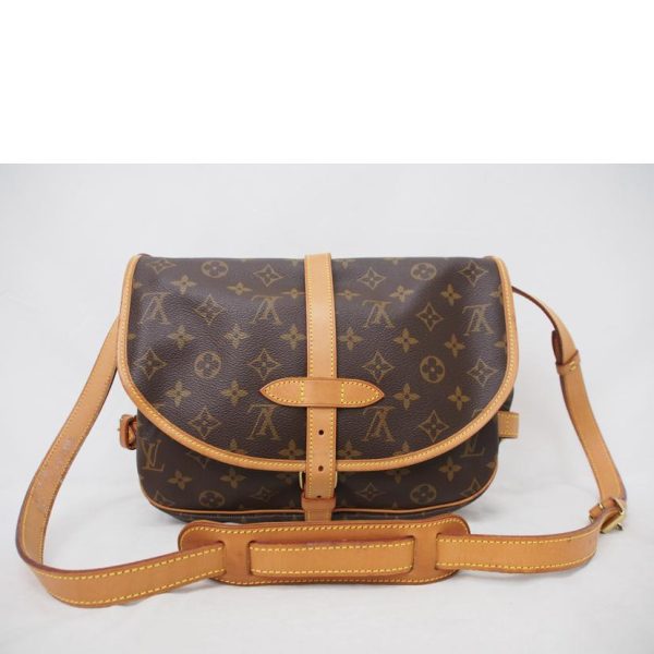 70895 2 Louis Vuitton Saumur 30 Monogram Bag Brown