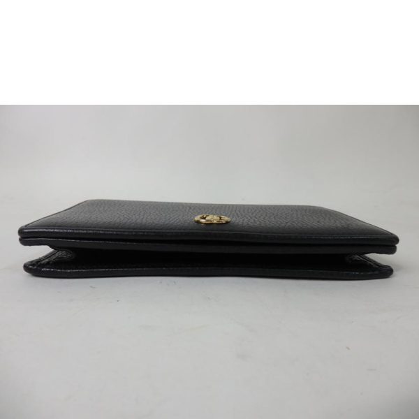 70906 4 Gucci GG Marmont Chain Wallet Black