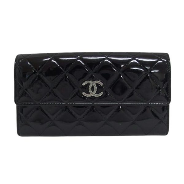 70911 1 Chanel Brilliant Matelasse Wallet Bag Black