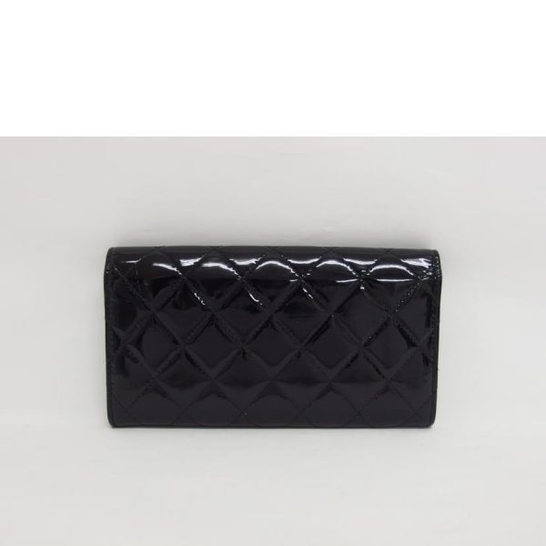 70911 2 Chanel Brilliant Matelasse Wallet Bag Black