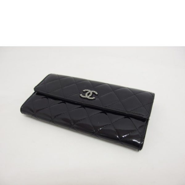 70911 3 Chanel Brilliant Matelasse Wallet Bag Black