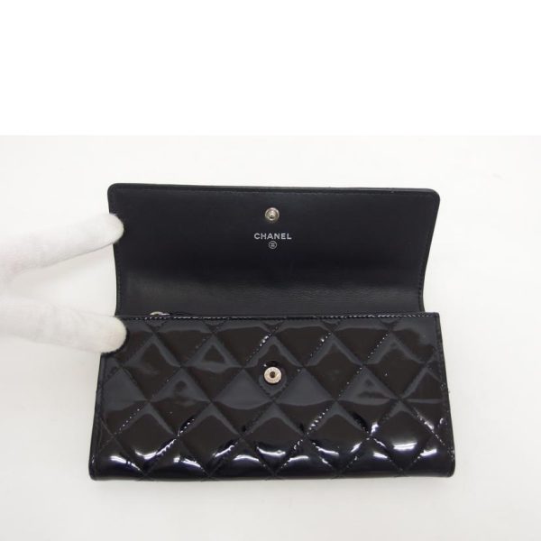 70911 4 Chanel Brilliant Matelasse Wallet Bag Black