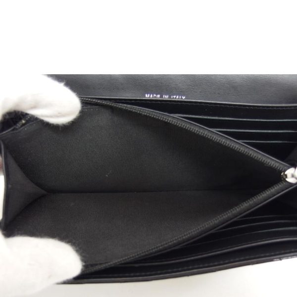 70911 7 Chanel Brilliant Matelasse Wallet Bag Black