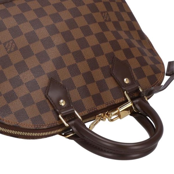 70942 3 Louis Vuitton Alma PM Damier Ebene Canvas Tote Bag Brown