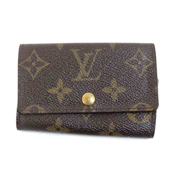 70962 1 Louis Vuitton Multicle 6 Monogram Key Holder Brown