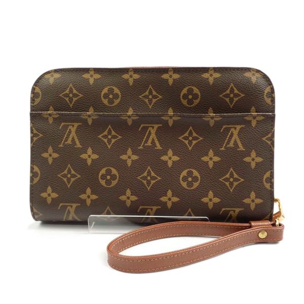 70986 1 LOUIS VUITTON Orsay Clutch Bag Monogram Brown