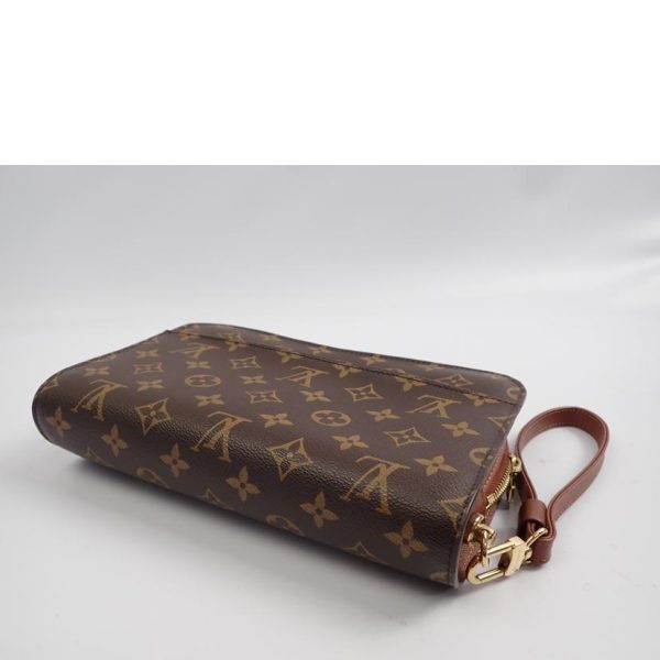 70986 3 LOUIS VUITTON Orsay Clutch Bag Monogram Brown