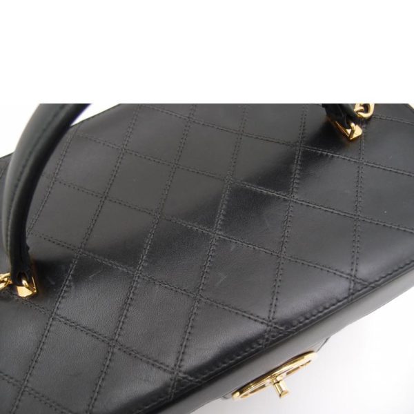 71023 7 Chanel Bicolore Lambskin Vanity Bag Black