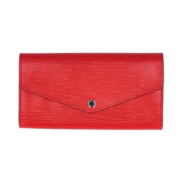 71055 1 Louis Vuitton Portefeuille Sara Epi Wallet Coquelicot