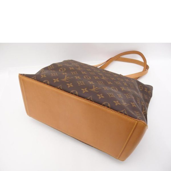 71137 3 Louis Vuitton Cava Mezzo Monogram Tote Bag Brown