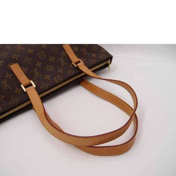 71137 4 Louis Vuitton Cava Mezzo Monogram Tote Bag Brown