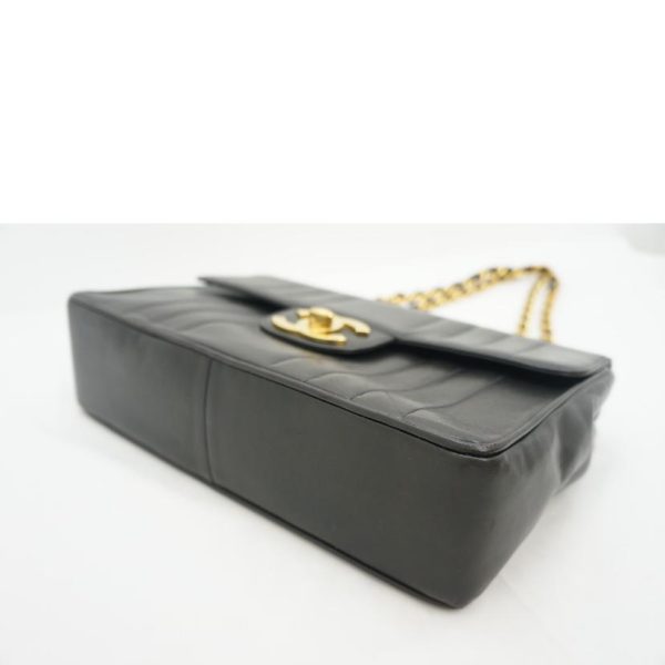 71154 3 Chanel Mademoiselle Chain Shoulder Bag Black