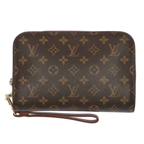 71161 1 Louis Vuitton Orsay Monogram Canvas Bag Brown