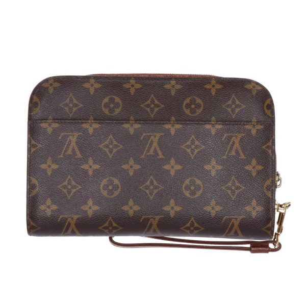 71161 2 Louis Vuitton Orsay Monogram Canvas Bag Brown