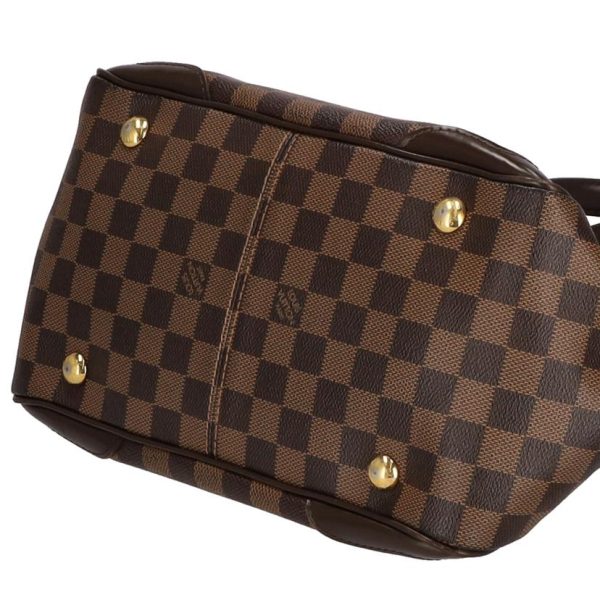 71182 3 Louis Vuitton Verona PM Damier Ebene Handbag Brown