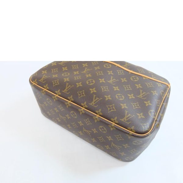 71205 3 Louis Vuitton Bowling Deauville Monogram Vanity Bag Brown