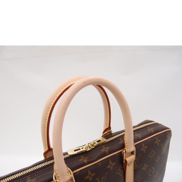 71212 4 Louis Vuitton Old Porte Document Voyage Monogram Bag Brown