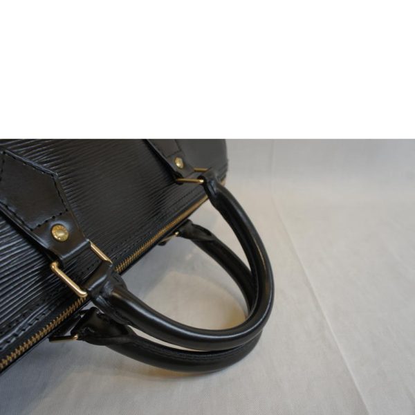 71246 4 Louis Vuitton Speedy 30 Epi Leather Bag Black