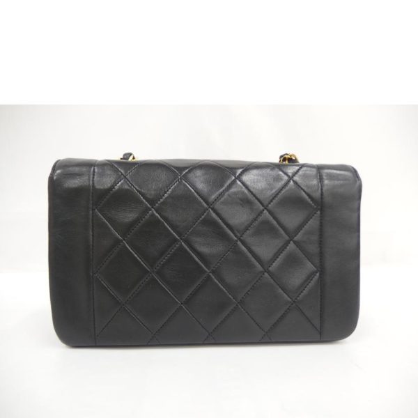 71252 2 CHANEL Matelasse Chain Shoulder Bag Black