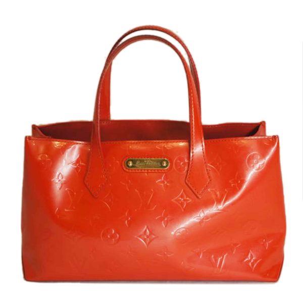 71253 1 Louis Vuitton Wilshire PM Vernis Leather Bag Red